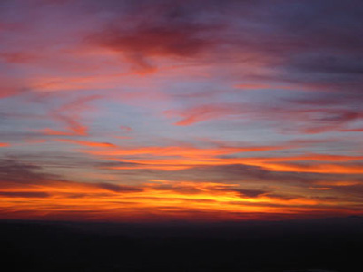 Sun set from Verdealloggio
